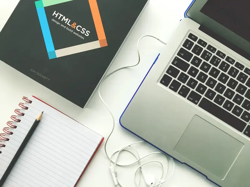 Designer planning website layout